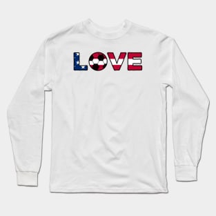 Soccer Love USA Long Sleeve T-Shirt